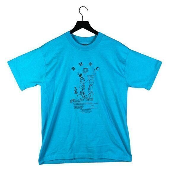 Vintage Huntington's Disease Cure‎ Shirt Adult Large Unisex 1995 Research Blue - Picture 1 of 12